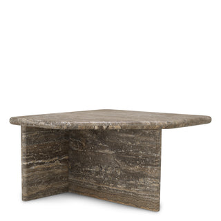 Coffee Table Ciro L silver travertine
