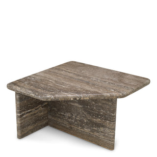 Coffee Table Ciro L silver travertine