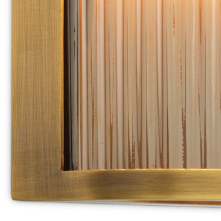 CDJ Wall Lamp Andromeda antique brass finish smoke glass
