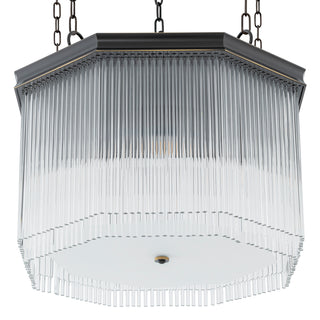 CDJ Chandelier Estela bronze highlight finish clear glass