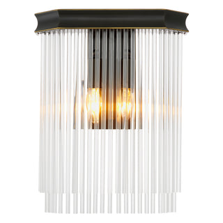 CDJ Wall Lamp Estela bronze highlight finish clear glass
