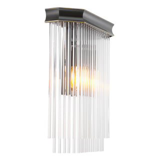CDJ Wall Lamp Estela bronze highlight finish clear glass