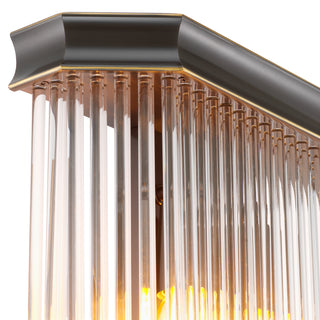 CDJ Wall Lamp Estela bronze highlight finish clear glass