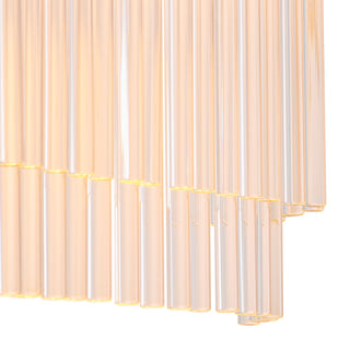 CDJ Wall Lamp Estela bronze highlight finish clear glass