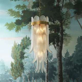 CDJ Chandelier Erika S antique brass finish clear glass