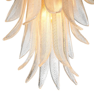 CDJ Chandelier Erika S antique brass finish clear glass