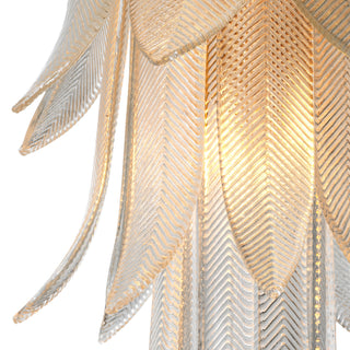 CDJ Chandelier Erika S antique brass finish clear glass