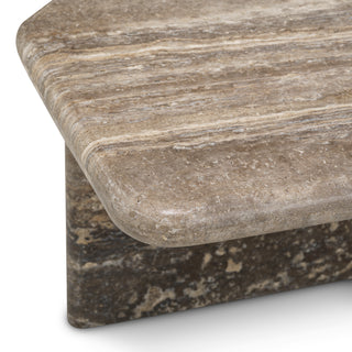 Coffee Table Ciro S silver travertine