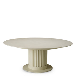 Outdoor Coffee Table Volterra Round sand finish cream