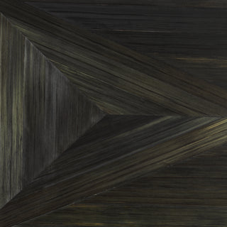 Mirror Belmont straw marquetry charcoal