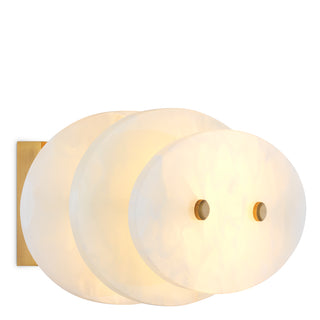 Wall Lamp Ellery onyx antique brass finish