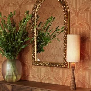 Mirror Fairlane antique gold finish