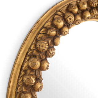 Mirror Fairlane antique gold finish