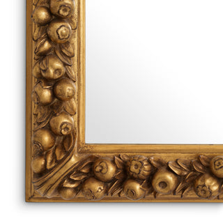 Mirror Fairlane antique gold finish