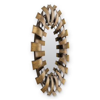 Mirror Aldrin vintage brass finish