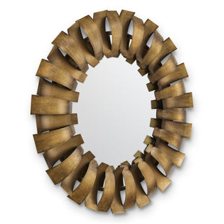 Mirror Aldrin vintage brass finish