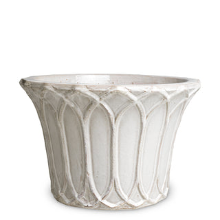 Outdoor Planter Iverson light grey finish set of 2