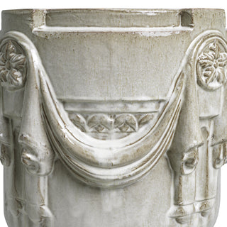 Outdoor Planter Chandler light grey finish