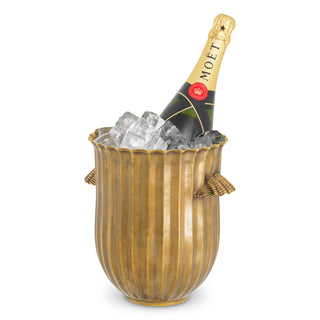 Wine Cooler Sutera vintage brass finish