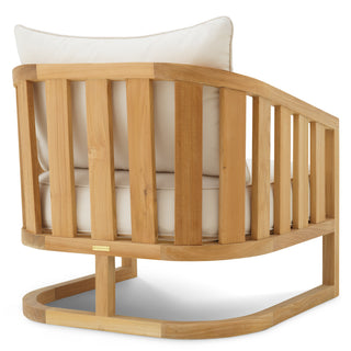 Outdoor Chair Aruba natural teak incl sunbrella canvas cushions