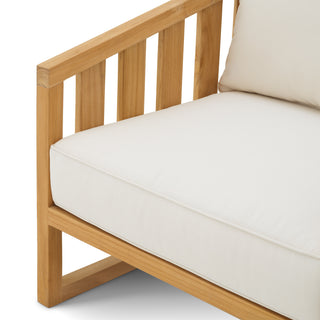 Outdoor Chair Aruba natural teak incl sunbrella canvas cushions