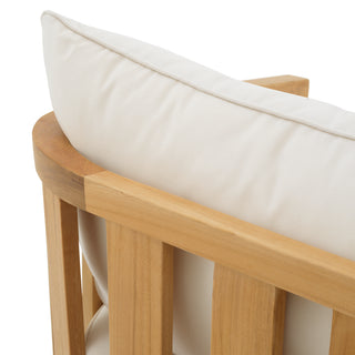 Outdoor Chair Aruba natural teak incl sunbrella canvas cushions
