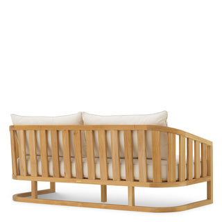 Outdoor Sofa Aruba natural teak incl sunbrella canvas cushions