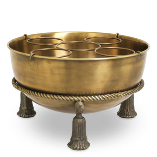 Champagne Cooler Tassel vintage brass finish