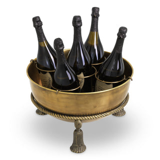 Champagne Cooler Tassel vintage brass finish