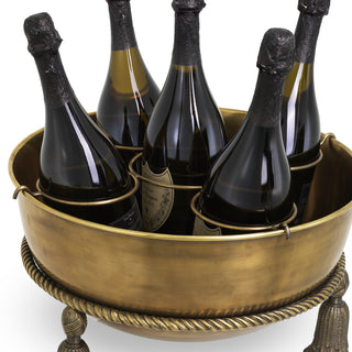 Champagne Cooler Tassel vintage brass finish