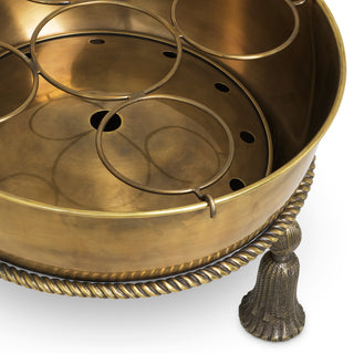 Champagne Cooler Tassel vintage brass finish