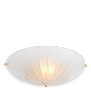 Wall Lamp Maranello antique brass finish frosted glass