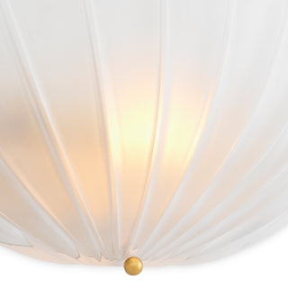 Wall Lamp Maranello antique brass finish frosted glass