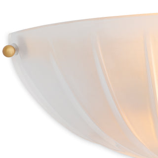 Wall Lamp Maranello antique brass finish frosted glass
