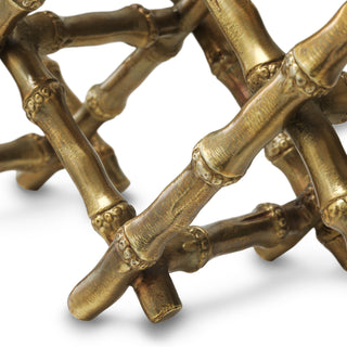 Wine Rack Sassari vintage brass finish