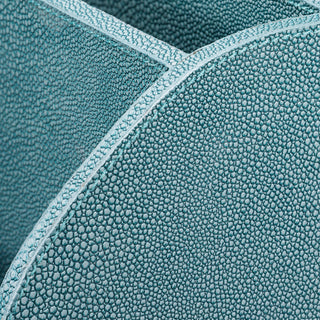 Desk Set Scaleo faux blue shagreen set of 3