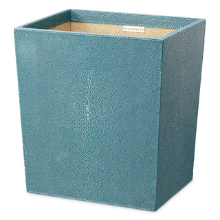 Desk Set Scaleo faux blue shagreen set of 3