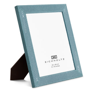 Picture Frame Scaleo faux blue shagreen set of 2