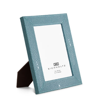 Picture Frame Scaleo faux blue shagreen set of 2