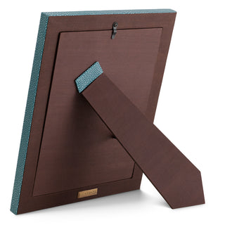 Picture Frame Scaleo faux blue shagreen set of 2