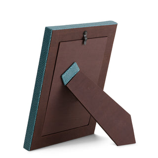 Picture Frame Scaleo faux blue shagreen set of 2