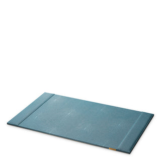 Desk Blotter Scaleo faux blue shagreen