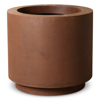 Outdoor Planter Jasper round S weathering steel