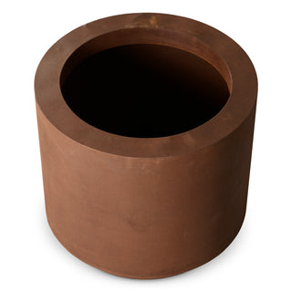 Outdoor Planter Jasper round S weathering steel