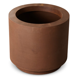 Outdoor Planter Jasper round S weathering steel