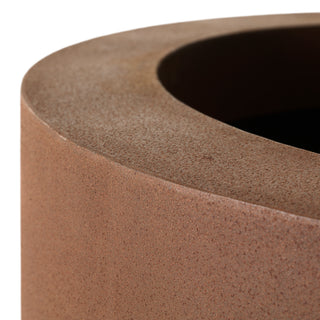 Outdoor Planter Jasper round S weathering steel