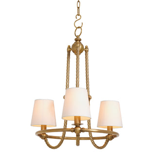 Chandelier Vienna S vintage brass finish