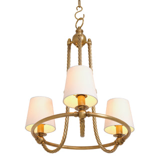 Chandelier Vienna S vintage brass finish