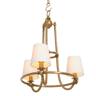 Chandelier Vienna S vintage brass finish