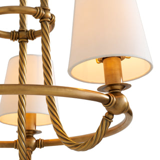 Chandelier Vienna S vintage brass finish